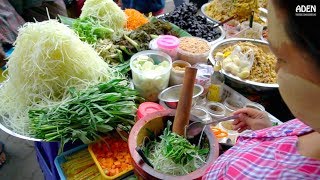 Myanmar Street Food  Mandalay around Zay Cho Market [upl. by Balthazar]