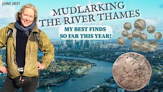 Mudlarking the River Thames  My Best Ever Mudlarking Finds so far this year June 2021 [upl. by Cates]