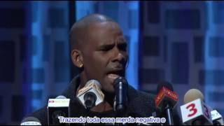 R Kelly  Shut Up Legendado Lyrics at Arsenio Hall 2013 [upl. by Marthena736]