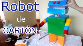 ¡Hagamos un ROBOT DE CARTÓN  Tutorial [upl. by Leasia]