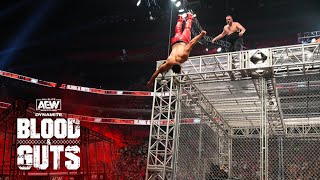 Kingston Defines Ruthless as he Throws Guevara Off the Cage  AEW Dynamite Blood amp Guts 62922 [upl. by Nhabois]