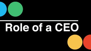 Startup CEO Role of a CEO [upl. by Woodford]