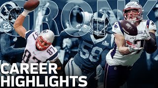 Rob Gronkowskis POWERFUL Career Highlights  NFL Legends [upl. by Trub]