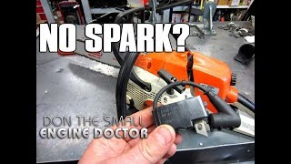 HOWTO Fix A Chainsaw With No Spark  Ignition Module Replacement [upl. by Albert]