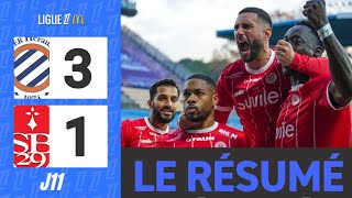 Montpellier HSC  Stade Brestois 29  31  Le Résumé  Ligue 1 202425 [upl. by Leitman]