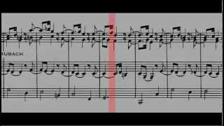 BWV 582  Passacaglia amp Fugue Scrolling [upl. by Dnomar]