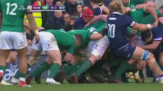 Irish Rugby TV Ireland v Scotland 2018 NatWest 6 Nations Highlights [upl. by Zeni]