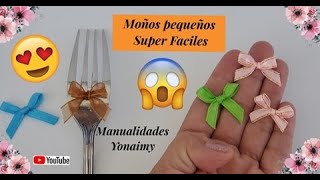 2 MANERAS SUPER 😲 FACILES DE HACER 🎀 MOÑOS PEQUEÑOS PERFECTOS 🎀 [upl. by Ebeohp]