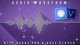 Audio waveform for Vegas pro  Avee Player amp Vegas pro Tutorial [upl. by Philipps]