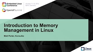 Introduction to Memory Management in Linux [upl. by Kirbie]