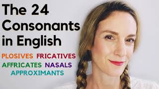 The 24 Consonant Sounds in English  English Phonology [upl. by Guglielmo167]