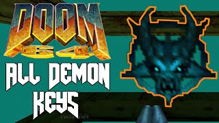 DooM 64  All Demon Keys Unmaker Upgrades [upl. by Senn299]