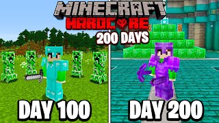 I Survived 200 Days in HARDCORE Minecraft [upl. by Cochard]