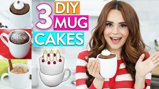 3 EASY DIY MUG CAKES [upl. by Latta]