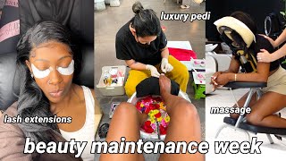 My High Maintenance Self Care Routine Brazilian Wax Lash Extensions Spa Day amp Brows [upl. by Notsruht23]