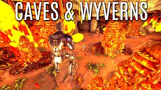 CAVE LOCATIONS and WYVERNS  Crystal Isles  ARK Survival [upl. by Eelrefinnej]