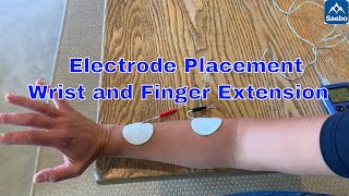 Electrode placement  Wrist and Finger extension [upl. by Enovad243]