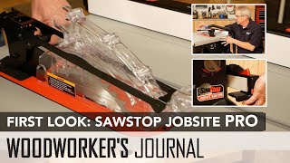 First Look SawStop Jobsite PRO Table Saw [upl. by Lanfri259]