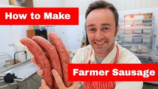 How to Make Farmer Sausage Mennonite Sausage [upl. by Jaclin]