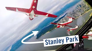 Flying with the Canadian Snowbirds over VANCOUVER [upl. by Ekaterina958]