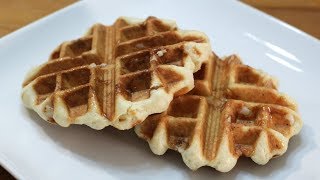 Belgian Sugar Waffles  Easy Liege Waffle Recipe [upl. by Rolat]