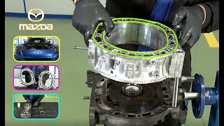 🔧 Motores rotativos Mazda Montaje paso a paso 🟧 Mazda rotary engine Full assembly [upl. by Ardelis]