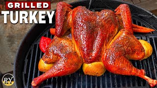 Turkey Grilled On The Weber Kettle [upl. by Krystyna]