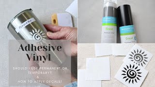 Vinyl 101 Removable vs Permanent  How to Apply Vinyl Decals [upl. by Heid]