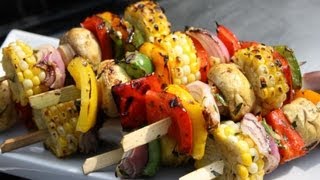 Grilled Caribbean Vegetarian Kebabs [upl. by Aibar]