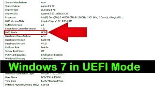 How to Install Windows 7 in UEFI Mode Complete Tutorial [upl. by Feldman383]