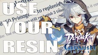 Beginner Guide To Using Resin  Genshin Impact [upl. by Minni823]