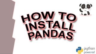 How to Install Pandas in Python [upl. by Wheelwright]