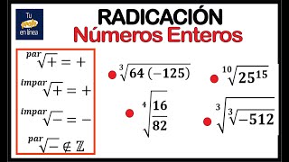 RADICACIÓN 02 Números Enteros [upl. by Anier]