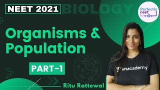 Organisms amp Population  Part 1  NEET 2021  NEET Biology  Ritu Rattewal [upl. by Ezarra]