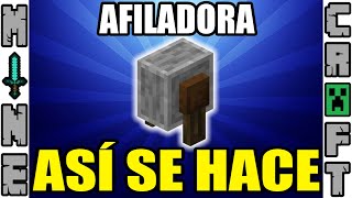 COMO HACER LA AFILADORA EN MINECRAFT [upl. by Annabelle949]