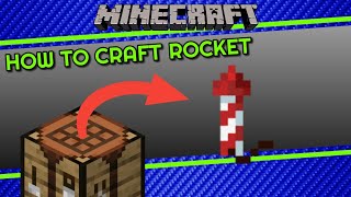 How to Craft Firework Rocket in Minecraft [upl. by Komsa]