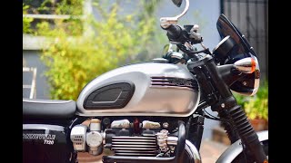 Four Simple Triumph T120 Bonneville Upgrades [upl. by Maxantia665]