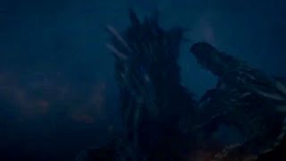 Rhaegal and Drogon vs Viserion  Battle Of Winterfell  8x3 [upl. by Rodrique27]