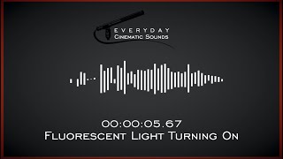 Fluorescent Light Turning On  HQ Sound Effects [upl. by Anelec]