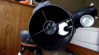 Celestron 114LCM collimation easier method [upl. by Leibrag515]