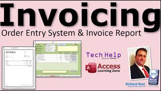 Order Entry System with Invoice Report Template for Microsoft Access Print Receipts Bills More [upl. by Assirac]