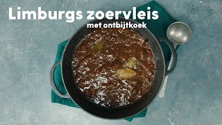 Stoofvlees uit Limburg zoervleis met ontbijtkoek  Allerhande [upl. by Petta]