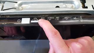 Reading Aeg dishwasher error code and resetting of error code [upl. by Idisahc]