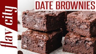 Chocolate Date Brownies  Gluten Free and Dairy Free [upl. by Kilroy]