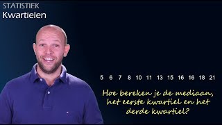 Wat is het eerste en derde kwartiel  Spreiding havovwo 3  WiskundeAcademie [upl. by Alvita391]