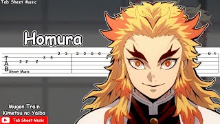 Demon Slayer Kimetsu no Yaiba The Movie Mugen Train  Homura 炎 Guitar Tutorial [upl. by Amimej]