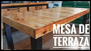 MESA de TERRAZA con maderas RECICLADAS [upl. by Moorefield232]