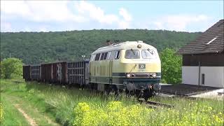 Zug der WRS Deutschland GmbH auf der Hunsrückquerbahn Langenlonsheim – Stromberg am 030621 [upl. by Eydie]