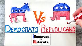 Democrats Vs Republicans  What is the difference between Democrats and Republicans [upl. by Nissensohn633]