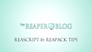 ReaScript amp ReaPack Tips [upl. by Dnalel373]